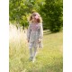 Anna Pavlova Dress Secret Garden Linen with Sweet William Hand Smocking