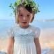 Diana Special Occasion Dress with Forget Me Not Hand Smocking Diana Special Occasion Dress with Forget Me Not Hand Smocking