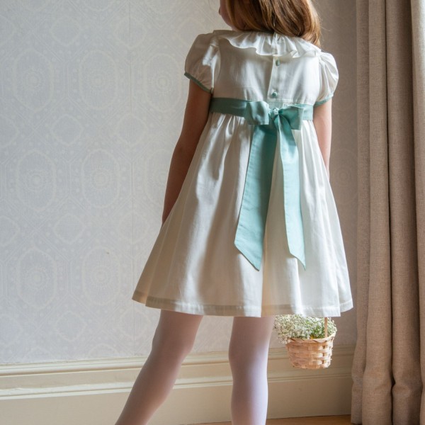 Diana Special Occasion Dress with Lily of the Valley Hand Smocking Diana Special Occasion Dress with Lily of the Valley Hand Smocking