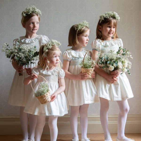 Diana Special Occasion Dress with Lily of the Valley Hand Smocking Diana Special Occasion Dress with Lily of the Valley Hand Smocking
