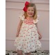 Indira Gandhi Flutter Dress Mon Cherry Cotton with a La Mode Hand Smocking Indira Gandhi Flutter Dress Mon Cherry Cotton with a La Mode Hand Smocking