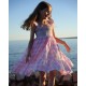 Rachel Carson Girls Dress Candy Floss Gingham with Spearmint Hand Smocking