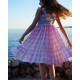 Rachel Carson Girls Dress Candy Floss Gingham with Spearmint Hand Smocking