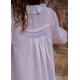 Bessie Coleman Women's Dress Moonstone Cotton with Cornflower Hand Smocking Bessie Coleman Women's Dress Moonstone Cotton with Cornflower Hand Smocking