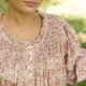 Cleopatra Blouse with Hedgerow Haze Hand Smocking made with Liberty Poppies and Daisies Edition 30