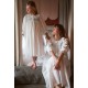 Nightingale Women's Dress Forget Me Not Plumetti with Delphinium Hand Smocking