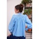 Pom x Smock London Scholl Blouse Paperwhite Ditsy with Snowdrop Hand Smocking Edition 61
