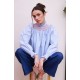 Scholl Blouse Oxford Stripe with Orange Blossom Hand Smocking Edition 62