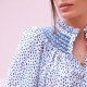 Scholl Blouse Seurat Splat with Sapphire Hand Smocking Edition 64 Scholl Blouse Seurat Splat with Sapphire Hand Smocking Edition 64